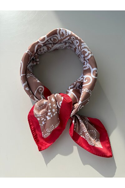 who knows ¿ Patterned Scarf Bandana 50X50Cm Women's Clothing Accessory