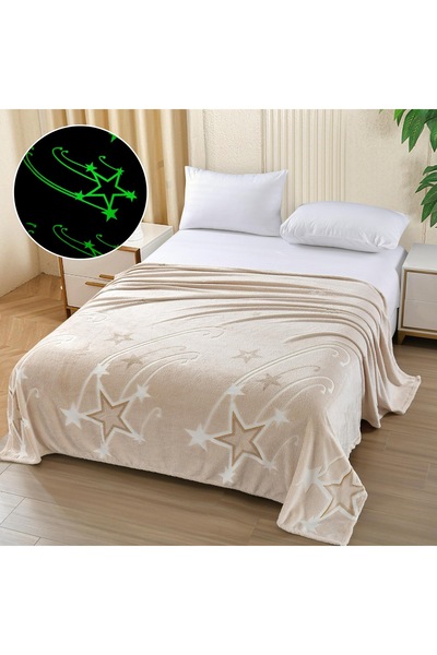 trendyhome Fluffy Glow-in-the-Dark Blanket – 200x220 cm