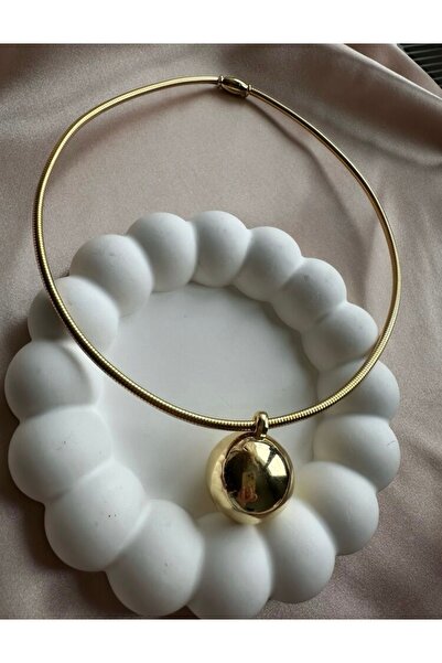 Çelik Yuvarlak Tasma Kolye