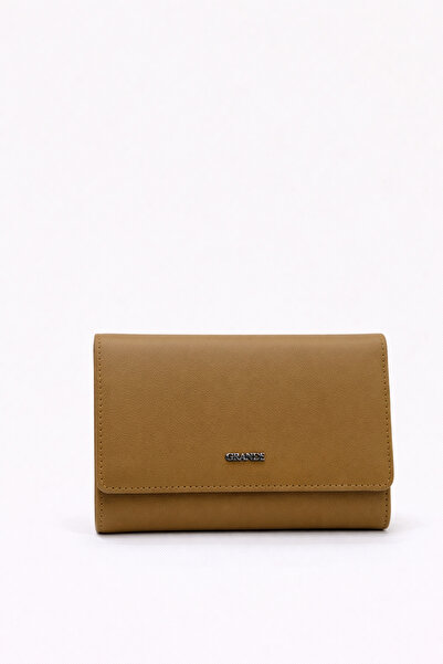 Grande Genuine Leather Women's Wallet Camel 2628