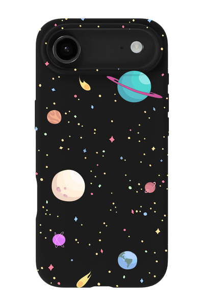 shoptocase iPhone 17Air Compatible Planets Patterned Suede Inside Launch Phon...