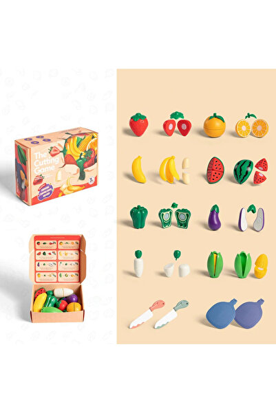 trendyhome Set Fructe si Legume de feliat Accesorii pentru gatit copii, 751