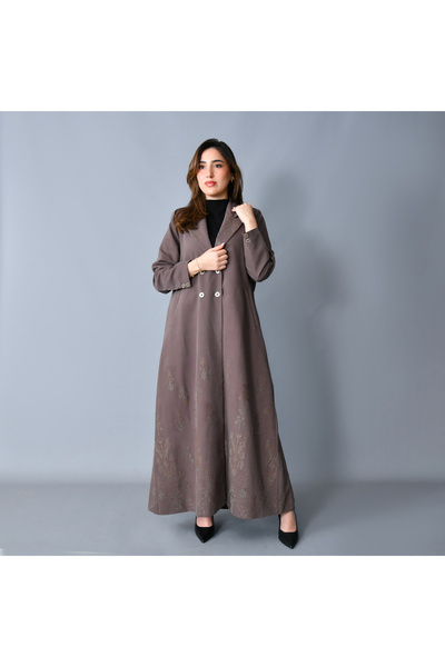 HAWRAA ABAYA A stylish blazer-style abaya that combines classic style with a ...