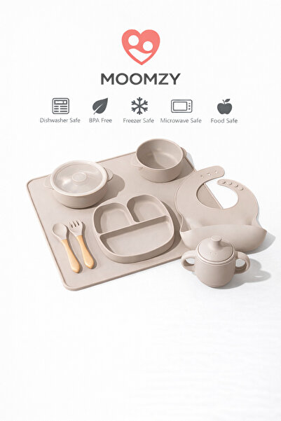 Moomzy Complete set of 7 premium silicone, non-slip, cream pieces