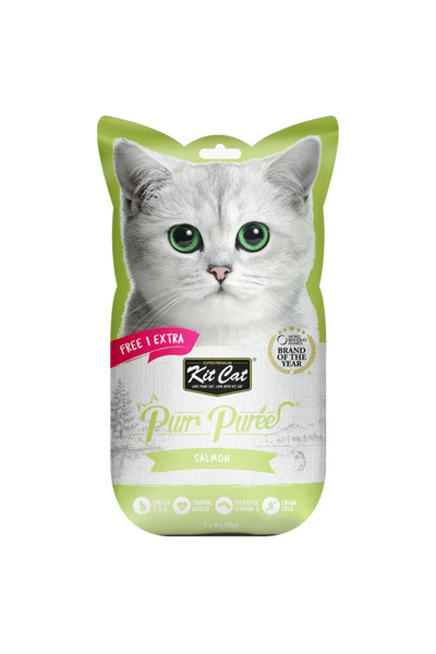 Kit Cat هريس سمك السلمون، عبوة من 6 قطع، 5 × 15 غرام