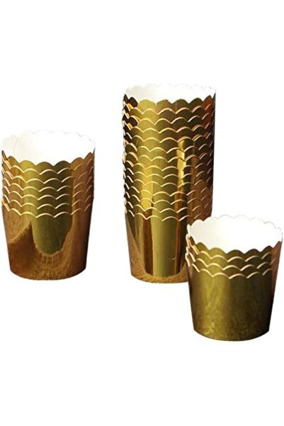 Generic Luxury Golden Paper Cupcake Liners 50 Cups