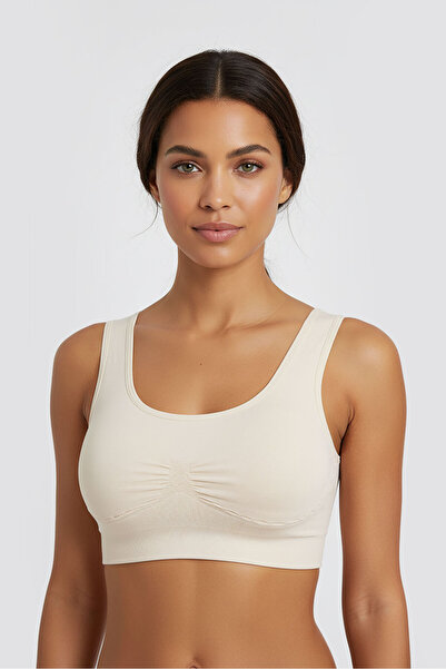 Peakform # Thick Strap Bustier with Seamless Pads