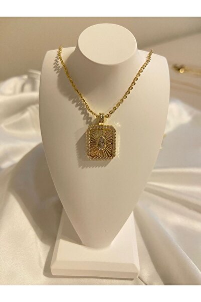 baelatelier Bael Atelier Kare Plaka Taşlı Kolye