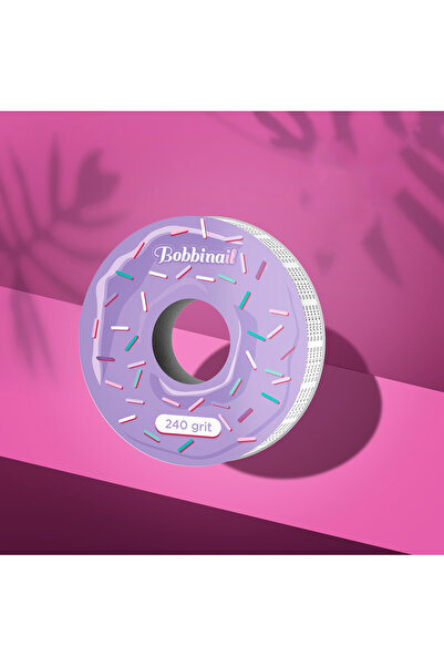 STALEKS BobbiNail Zımpara Yedeği Yapışkanlı Yedek Rulo Törpü 240 Grit