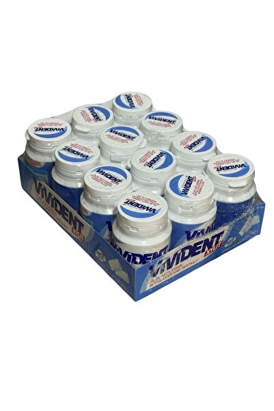 Vivident Xylit Yeşil Nane Aromalı Şekersiz Draje Sakız 67 gr Şişe * 12 Adetli