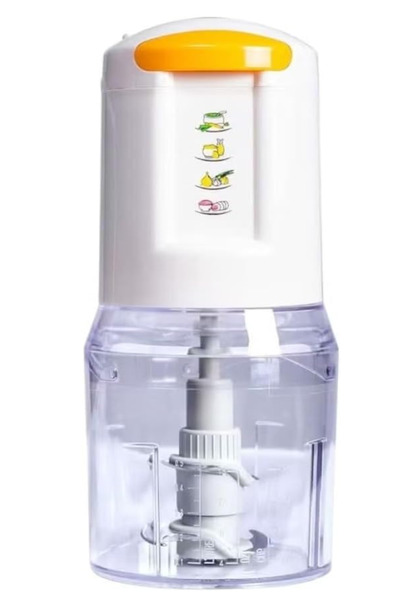 macest Powerful Electric Food Chopper, Onion Cutter with Two Blades 500ml 450W