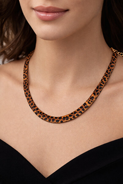 REKS Leopard Patterned Premium Snake Chain Necklace – Powerful, Bold, and Lux...