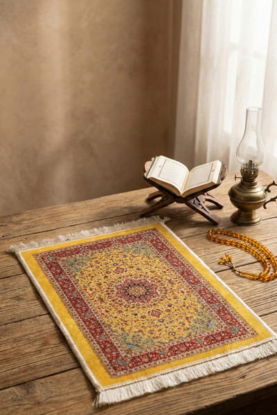 Lotus Dükkan Çanta Boy Alın Seccadesi - Mause Pad Olarak Kullanılabilir - Kil...