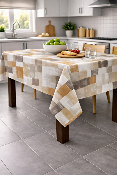Ozsport Hygienic Oilcloth Tablecloth – Waterproof, Stain-Resistant, Easy to C...