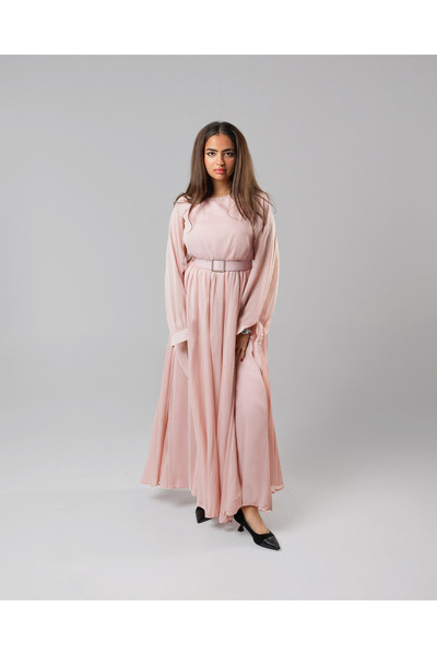 kunza boutique Rose Softness Dress - Light Pink