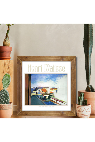 Tuba Decor Square Painting with Wooden Frame