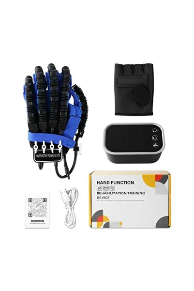 YENİTECH SAĞ M Beden Rehabilitasyon Robot Eldiveni El Terapi Cihazı 5 Mod Par...