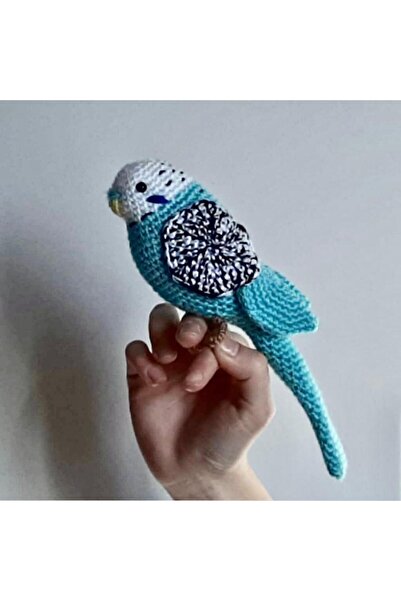 nildamigurumi Amigurumi Kuş Muhabbet Kuşu Turkuaz Bebek Oyuncakları