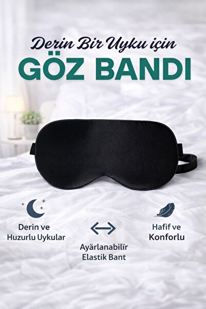 obrigado Yoga Uyumlu Siyah Uyku Göz Bandı Ayarlanabilir Elastik , Unisex,Işık...