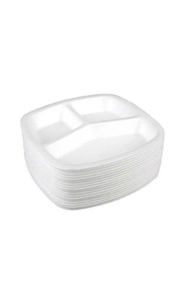 Anı Köpük tabldot tabak 3 gözlü 200’lü