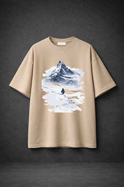 VEK Υπερμεγέθες T-Shirt Πιγκουίνος Νιχιλιστικό Unisex 100% Βαμβάκι