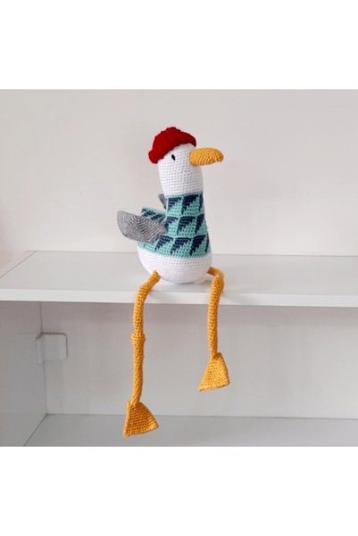 nildamigurumi Amigurumi Knitted Toy Seagull