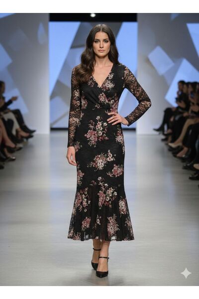 Pyramid masterpieces elegant evening dress