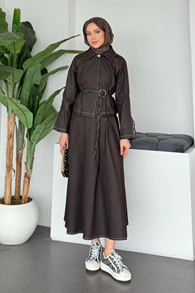 Hazamoda Sera Kot Set Brown