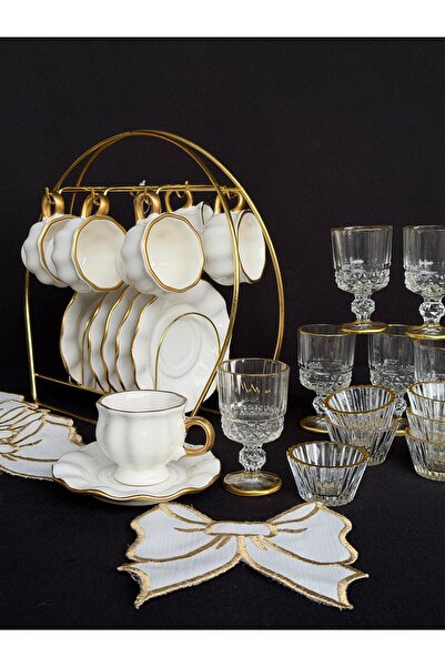 Hediye Köşkü Kanvas Kahve Sunum Seti 31 Parça