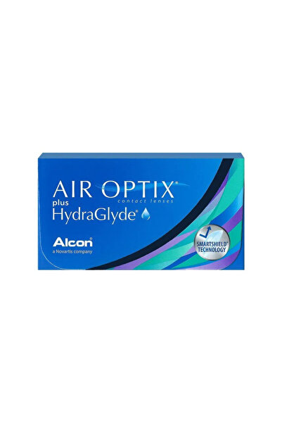 Alcon عدسات لاصقة شفافة للاستخدام الشهري من نوع Air Optix Plus HydraGlyde، عب...
