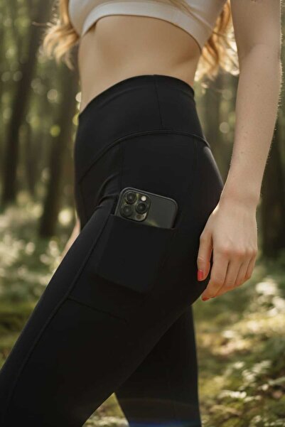fao shop 7/24 High Waist Tummy Control Sports Leggings Daily Use Flexible Fab...