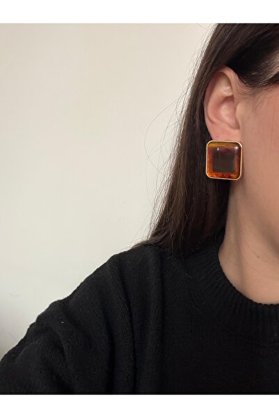 Charmist أقراط قهوة روييا من الفولاذ