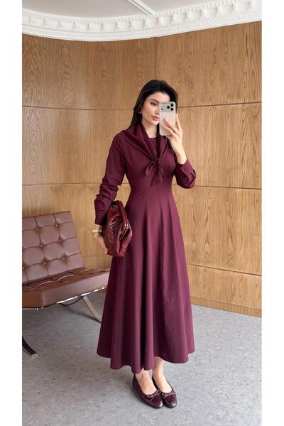 HAZELANNA فستان شالي موردم