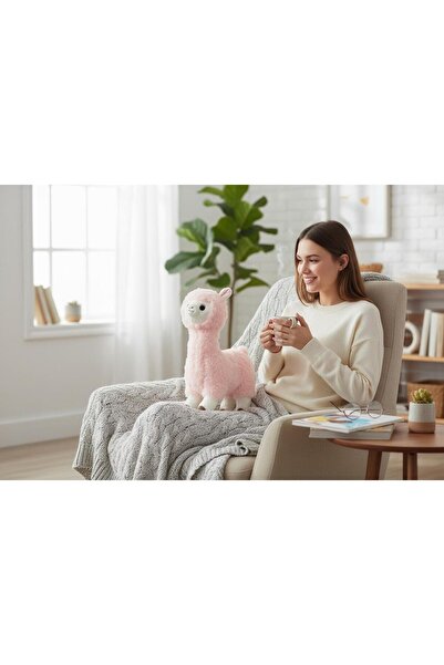 onestophube Yumuşak Dokulu Sevimli Alpaka Peluş Oyuncak
