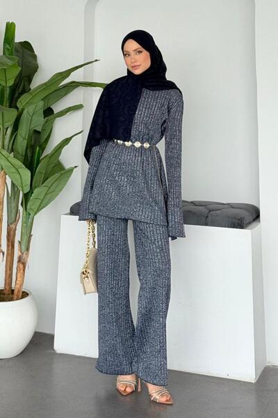 Hazamoda Kayla Glitter Suit Black