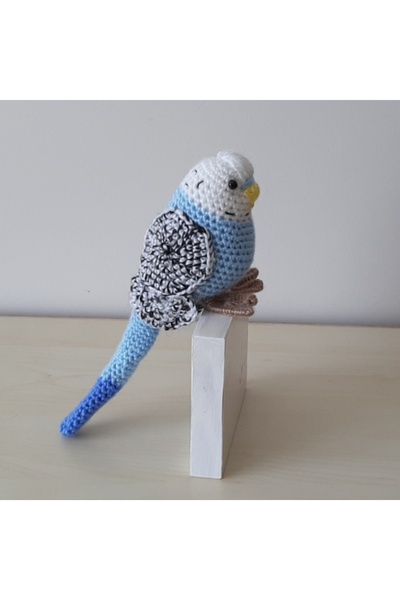nildamigurumi Amigurumi Kuş Muhabbet Kuşu Sesli