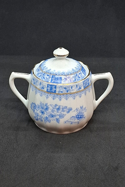 Bavaria China Blau Porcelain Sugar Bowl with Lid 200 ml
