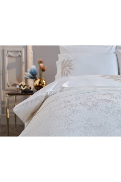 Doqu Home Orlando Çift Kişilik Çeyiz Seti - Ekru