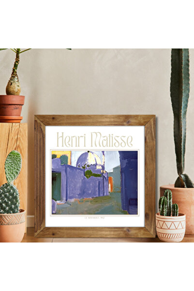 Tuba Decor Wooden Framed Square Tableau Matisse