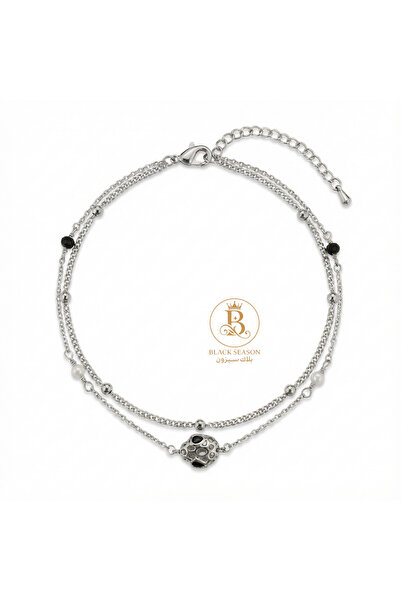 Black Season Zircon Anklet - Delicate | Black Season