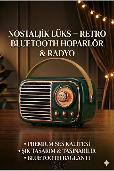 BATCO Nostaljik Retro Bluetooth Hoparlör