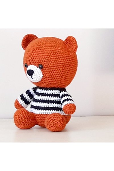 nildamigurumi Amigurumi Knitted Teddy Bear Brown