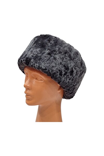 Zemheriden قبعة كافكاسية مستديرة من الجلد الطبيعي