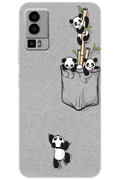 General Mobile GM 23 (G316) Uyumlu Kılıf Desenli Baskılı Silikon Pandalar 1798