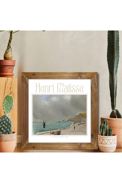 Tuba Decor Wooden Framed Square Tableau Matisse