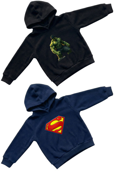 aytok tekstil Φούτερ για αγόρια της σειράς Super Hero, με στάμπα Superman & H...