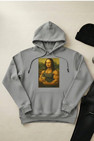 OXVİN Buff Lisa - Унісекс-худі з капюшоном і кишенями, 3 нитки, пуф (з флісов...