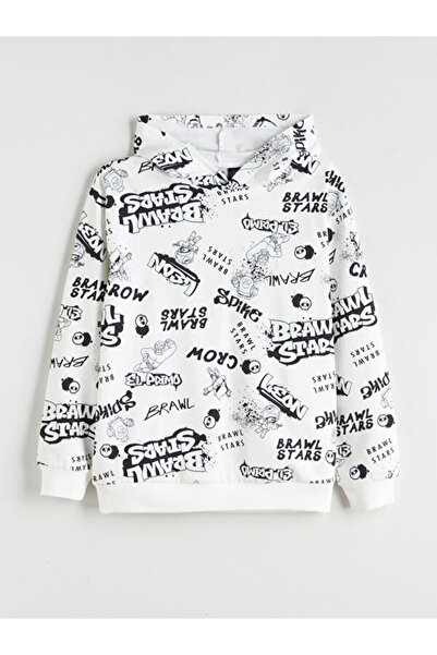 LC Waikiki Shining Store's Glowing Choices Hooded Brawl Stars Printed Boys' S...