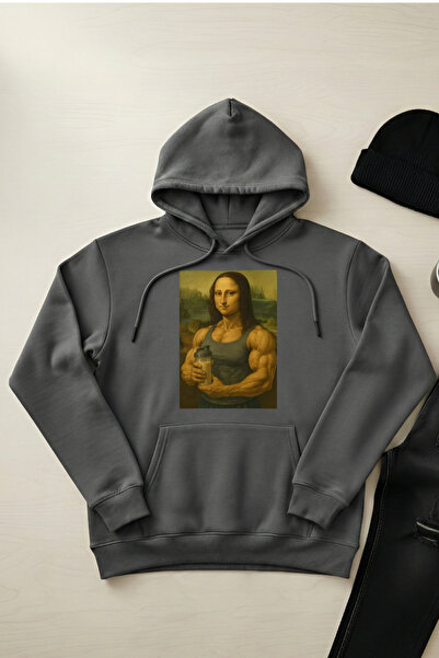 OXVİN Buff Lisa - Унісекс-худі з капюшоном і кишенями, 3 нитки, пуф (з флісов...