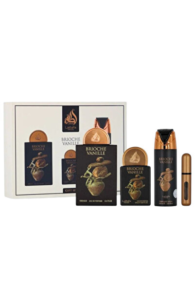 lattafa Vanilla Brioche Gift Set – Pride | 4 Piece Unisex Eau de Parfum